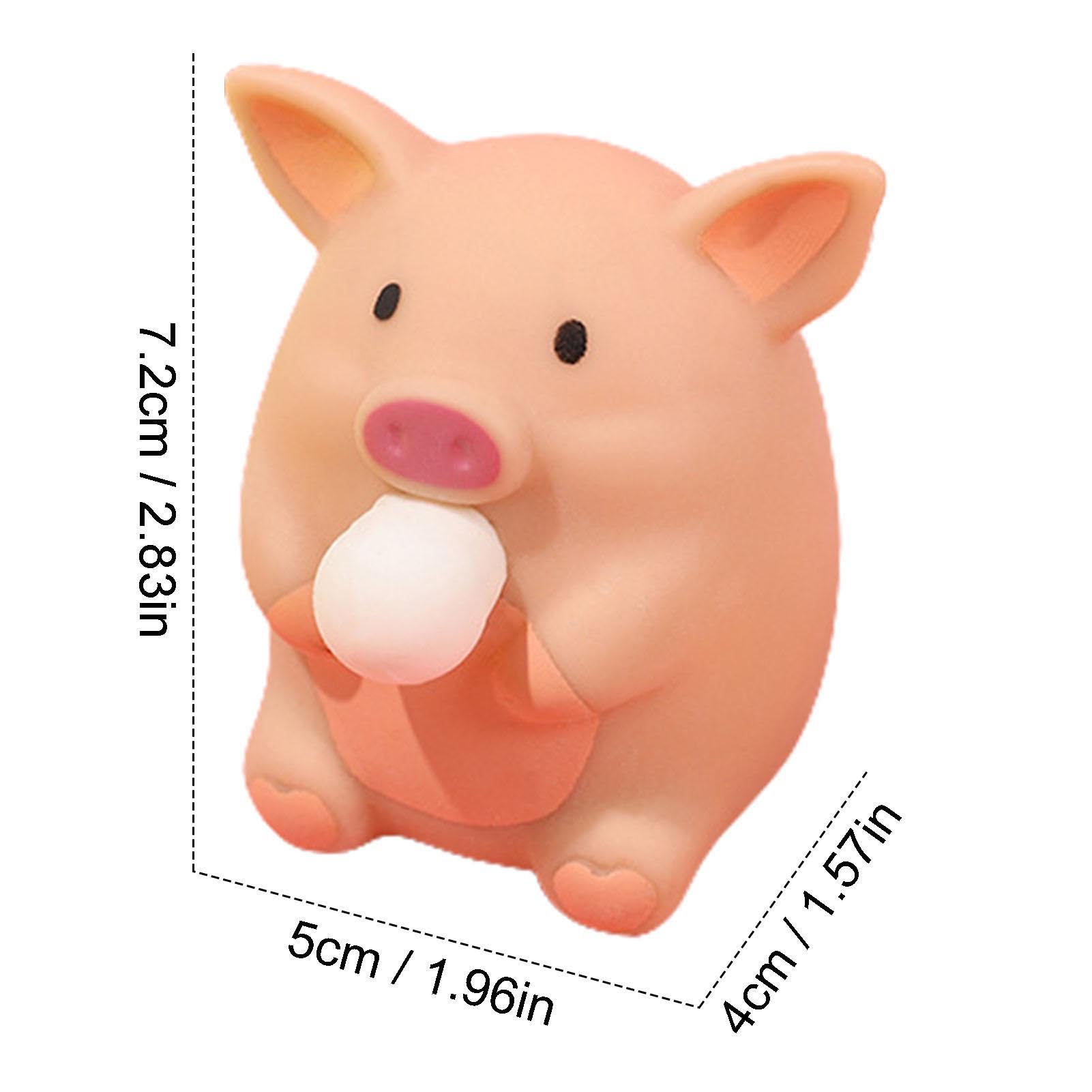 Amazon.co.jp: 豚のそわそわおもちゃ, 漫画のブタのスクイーズ ポップ